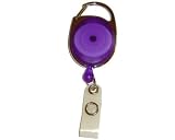 Produkt-Bild: Ausweis Jojo Oval mit Schlaufenclip lila transparent