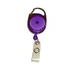 Ausweis Jojo Oval mit Schlaufenclip lila transparent