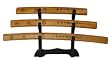 Set of 3 Mini Samurai Sword Natural Wood Letter Openers w/Stand - Valor 8051, Swords Letter Openers