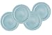 Emile Henry 11-inch Dinner Plates, Set of 4 Sky