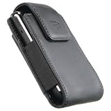 Vertical Leather Pouch Case OEM for Blackberry Tour 9530 (Black)
