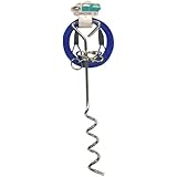 Pet Champion 18-Inch Spiral Tie Out Stake and 25-Feet Cable