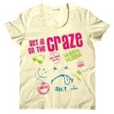 POP Tシャツ カラフルなキャラ タイポ 鮮やさに驚きのＵネックＴシャツ craze POP