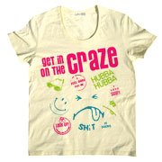 POP Tシャツ カラフルなキャラ タイポ 鮮やさに驚きのＵネックＴシャツ craze