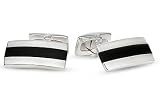 Sterling Silver Onyx Cufflinks