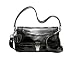 NEW AUTHENTIC COACH LAYLA SMALL PATENT LEATHER FLAP (Black/Silver)