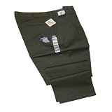 Wrangler Rugged Wear Men's Relaxed Fit Casual Pant with Teflon Coating, Dark Olive