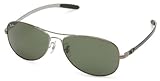 Ray-Ban 0RB8301 131 Aviator Sunglasses,Shiny Gunmetal,59 mm