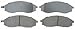 ACDelco Silver 14D830M Semi-Metallic Front Disc Brake Pad Set with Wear Sensor