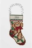 Teddy Bear Counted Cross Stitch Ornament
