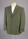 Gianni Vironni Four Button Single Breasted Olive Green Business Dress Suit