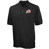 Utah Utes Black Pique Polo