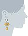 Amazon Collection Clear and Opaque Beaded Drop Earrings, 2.5