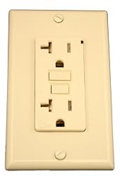 Leviton T7899-A 20A 125 Volt SmartLock Pro Duplex Receptacle, Monochromatic, Almond