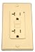 Leviton T7899-A 20A 125 Volt SmartLock Pro Duplex Receptacle, Monochromatic, Almond