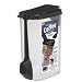 Bag-In Gourmet Coffee Dispenser (Cear Container with Black Lid) (8.5"H x 6"W x 4"D)