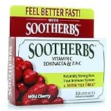 Amerifit Nutrition - Sootherbs Zinc Echinacea & Vitamin C - Wild Cherry 30 Lozenges