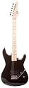 B-Guitars 36 Inch Junior Electric Guitar 3/4 Size with Amp Beginner Kit - Black