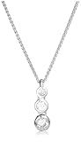 Silver Ns1812-80 Cubic Zirconia Pendant On Spiga Chain 16