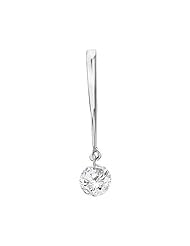 14K White Gold Diamond Dashing Diamonds Pendant plus 18" Chain
