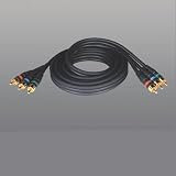 Tripp Lite A008-012 Component Video Gold Cable w Silver Plated Center Conductor, 3xRCA M/M - 12ft
