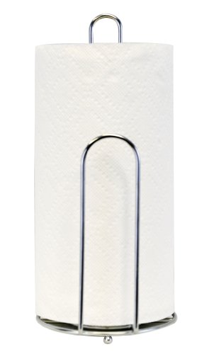 Metal Quick Load Paper Towel Stand – Southern Homewares Chrome Style Holder, Easy Access Design for Kitchen & Countertop