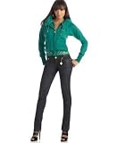 Apple Bottoms - Apple Bottoms Fleece Hooded Zip Front Jacket & Skinny Dip Jeans