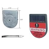 Techko S096 Indoor Vibration Sensor Alarm, Solar Powered, Ultra Slim Design