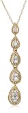 14k Yellow Gold Diamond Pendant (1/8 cttw, G-H Color, I1 Clarity)