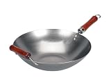 Keilen China Village Natural Carbon-Steel 14-Inch Wok