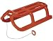 Unimet Schlitten Aplen Rodel Rot 996012
