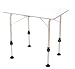Outdoor Living : Royal Adjustable Height Table (80W x 60D x 55.5 - 76.5H cm)