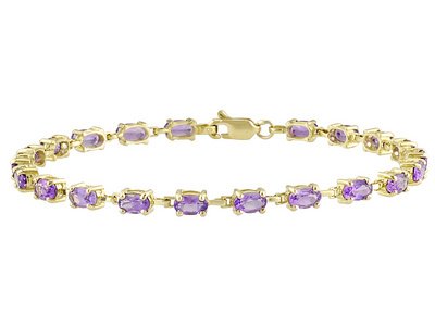 10KT 5.00CTW AMETHYST BRACELET