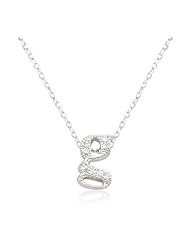 Micro-Pave Initial G Pendant Necklace