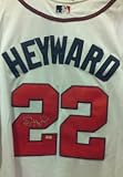 Signed Heyward, Jason Jason Heyward autographed Atlanta Braves white home jersey. Mounted Memories COA and hologram, verified online. Size 52 jersey, stitched name and numbers.