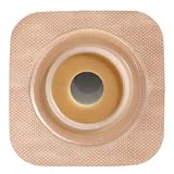 SUR-FIT Natura Stomahesive Flexible Pre-Cut Skin Barrier with Tape Collar - 7/8" Stoma - 1 3/4 Flange - Tan - Box
