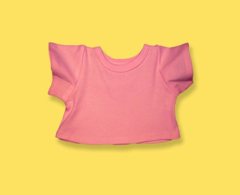 2003-Pink T-Shirt Clothes for 14 - 18 Stuffed Animals and Dolls