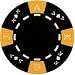 Clay Composite Tri Color Ace King Poker Chips 25 11.5 gram Black Poker Chips