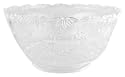 Clear 12 Quart Elegantly Designed Punch Bowl - 1 Count