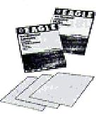 Eagle 102-1000 - 9x11 Silicon Carbide Flexible-Back Waterproof Sheets - Grit P1000 - 50 shts/sleeve