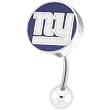 National Football League Logo Top Mount Curved Belly Ring - New York Giants