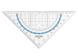 220mm Hypotenuse Professional Geometry Set Square Drawing Drafting Triangle without Grip