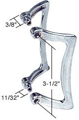 CRL Chrome Tub Enclosure and Sliding Shower Door Handle Set