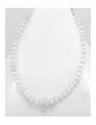White Cat Necklace In 92.5 Sterling Silver