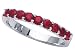 0.65 cts Genuine Ruby Band - Platinum, 18kt White or Yellow Gold FREE GIFT BAG!
