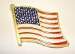 USA Flag Lapel Pin Standard - Flag A-Series 2 with Shorter Pole