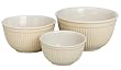 Typhoon Vintage Kitchen Mixing Bowls, Set of 3, Cream