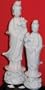 Asian Kwan Yin Goddess of Mercy - white porcelain with removable hand