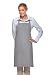 DayStar 230 Two Patch Pocket Bib Apron - Silver - Embroidery Available