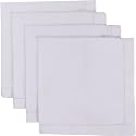 Now Designs Set of 4 Hemstitch Napkins, White